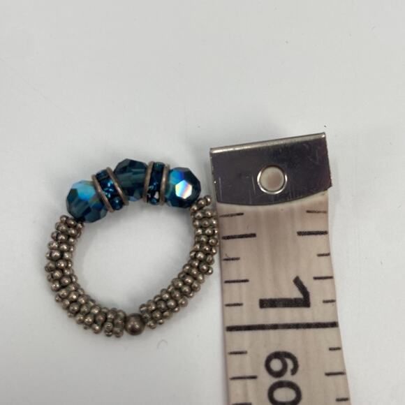 Handmade stretch beaded ring 7 - Picture 4 of 5
